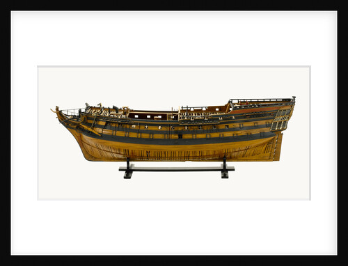 Ship of 74 guns, port broadside by unknown