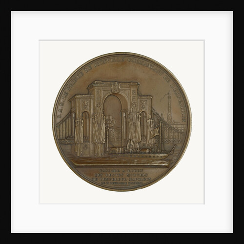 Medal commemorating the translation of the body of Napoleon to Rouen; reverse by Alexis Joseph Depaulis