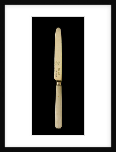Horatia Nelson's silver-gilt dessert knife, ordered for his daughter by Nelson from John Salter, his silversmith in the Strand by R.T.