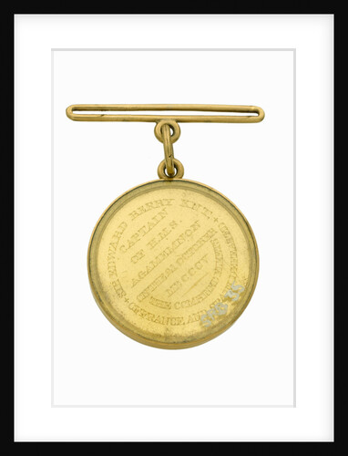 Naval Gold Medal (Captain's) for the Battle of Trafalgar, 1805, reverse by Lewis Pingo
