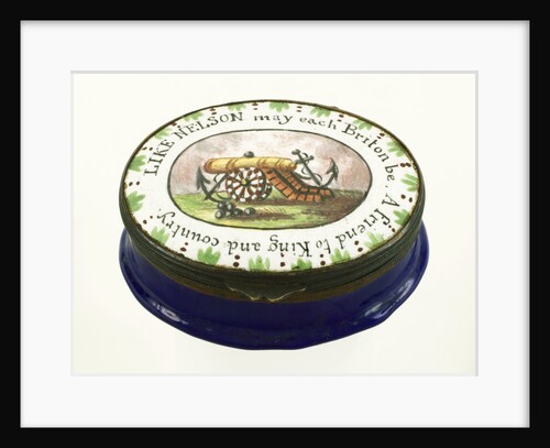 Oval patch box commemorating Vice-Admiral Horatio Nelson (1758-1805) by unknown