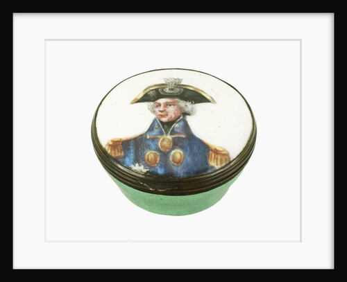 Round patch box commemorating Vice-Admiral Horatio Nelson (1758-1805) by Samson