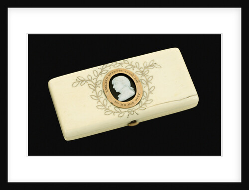 Wafer box commemorating Vice-Admiral Horatio Nelson (1758-1805) by James Tassie