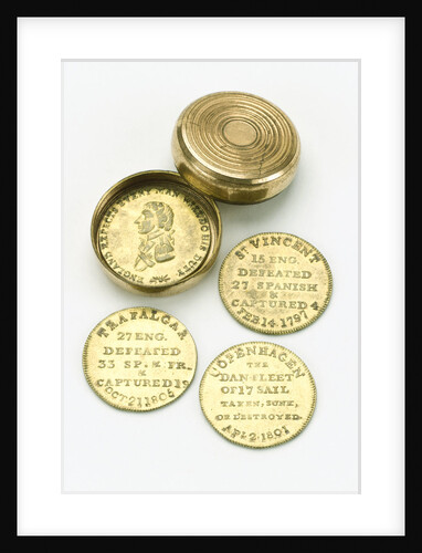 Token box commemorating Vice-Admiral Horatio Nelson (1758-1805) by unknown