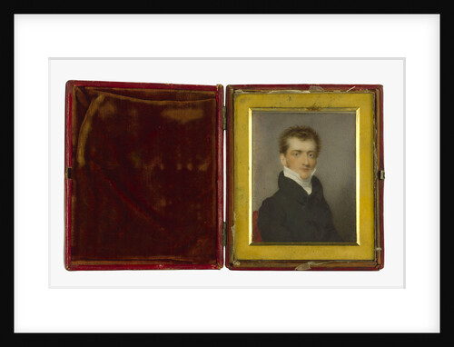 Miniature painting of the Reverend Philip Ward (1795-1859), husband of Nelson's daughter Horatia, painted at the time of their marriage in 1822 by Charles Ross