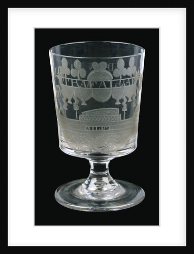 Rummer depicting Nelson's funeral car by Unknown
