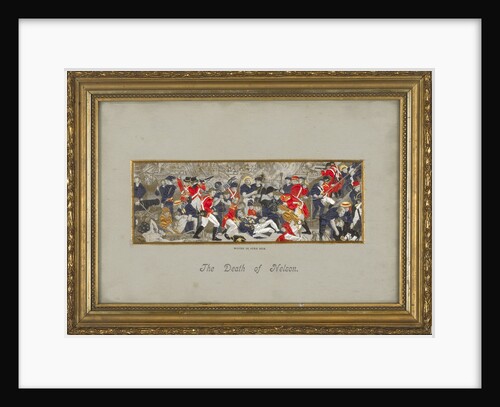 Stevengraph showing the 'Death of Nelson' by Thomas Stevens