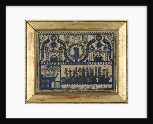 Cut paper picture (découpage) commemorating Vice-Admiral Horatio Nelson (1758-1805) by Unknown