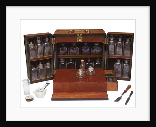 Medicine chest belonging to Sir Benjamin F Outram KCB (1774-1856) and reputedly used at the Battle of Copenhagen, 1801 by unknown