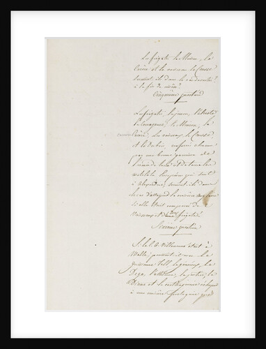 Letter from Napoleon Admiral Ganteaume, page two by Napoleon Bonaparte
