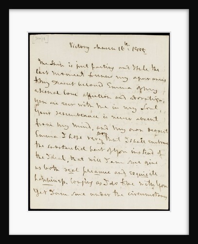 Letter from Horatio Nelson to Emma Hamilton, March 1805 by Horatio Nelson