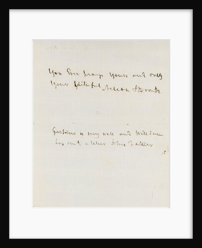 Letter from Nelson to Emma Hamilton, March 1805 by Horatio Nelson
