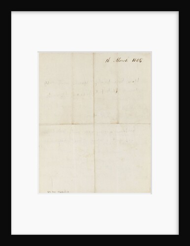 Letter from Nelson to Emma Hamilton, March 1805 by Horatio Nelson