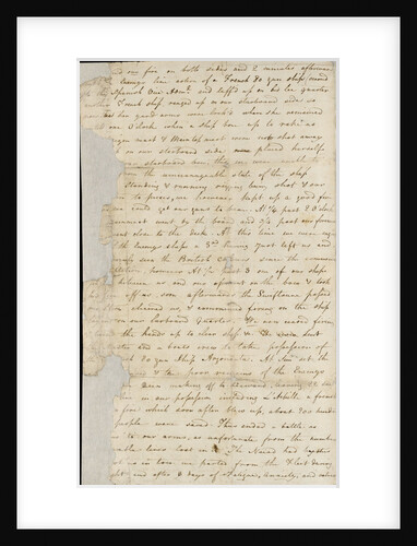 Letter from Lt Paul Nicolas of HMS 'Belleisle' with account and battle plan for Trafalgar, 1805 by Paul Nicolas