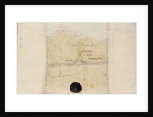 Letter from Lt Paul Nicolas of HMS 'Belleisle' with account and battle plan for Trafalgar, 1805 by Paul Nicolas