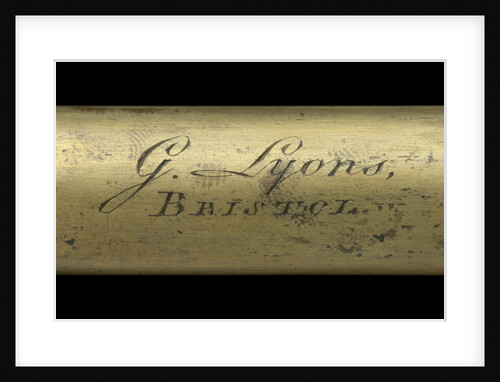 Pocket telescope - draw tube inscription by Godfrey Lyons
