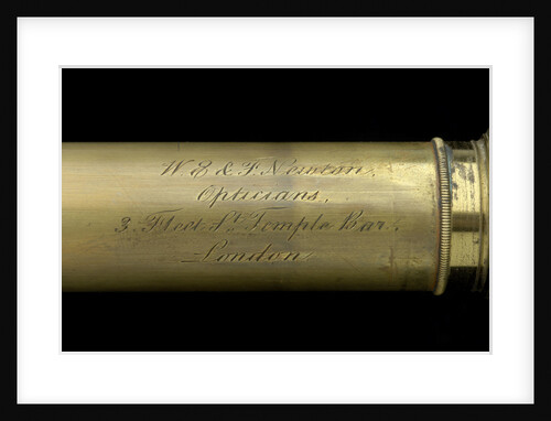 Pocket telescope - draw tube inscription by William & Frederick Newton