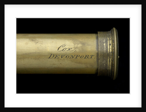 Pocket telescope - draw tube inscription by William Charles Cox