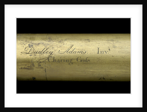Prismatic telescope- inscription by Dudley Adams