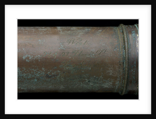 Portable telescope- inscription by Francis West