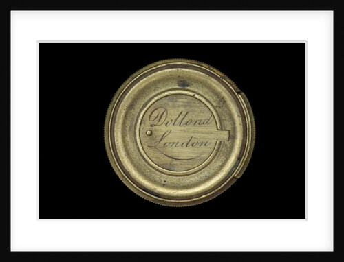 Pocket telescope - objective lens cover inscription by Dollond