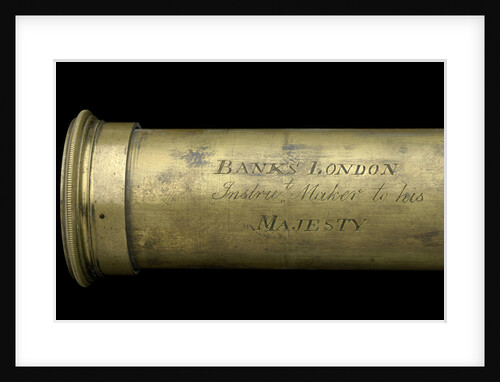Pocket telescope - draw tube inscription by Banks