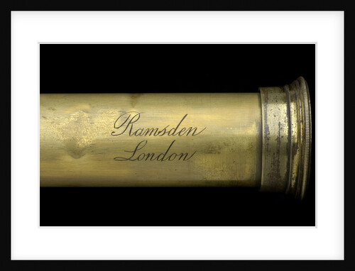 Pocket telescope - draw tube inscription by Jesse Ramsden