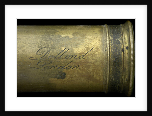 Pocket telescope - draw tube inscription by Dollond