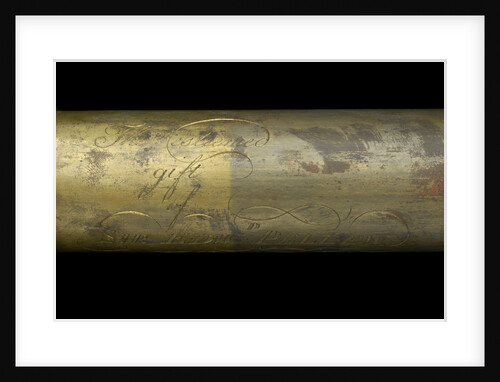 Portable telescope- draw tube inscription by Bate