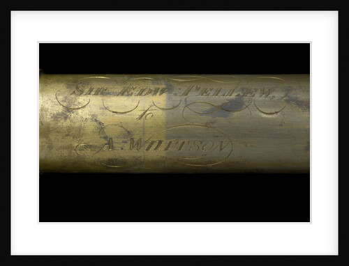 Portable telescope- draw tube inscription by Bate