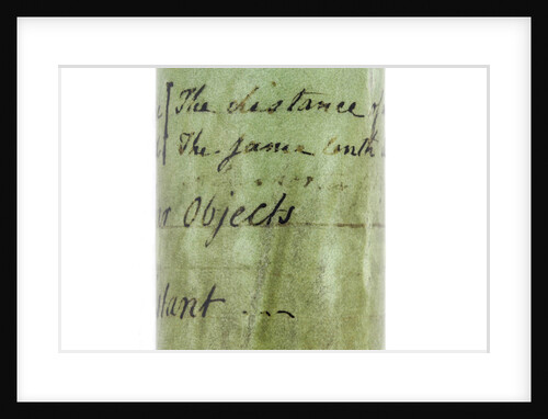 Pocket telescope - inscription by John Cuff