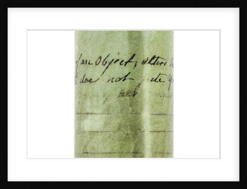 Pocket telescope - inscription by John Cuff