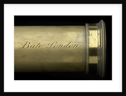 Portable telescope- draw tube inscription by Bate