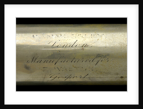 Officer of the Watch telescope- draw tube inscription by H. Ammersley