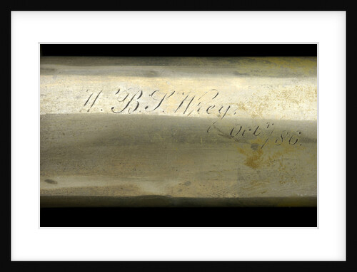 Officer of the Watch telescope- draw tube inscription by H. Ammersley