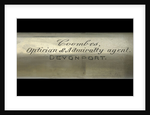 Officer of the Watch telescope- draw tube inscription by Coombes