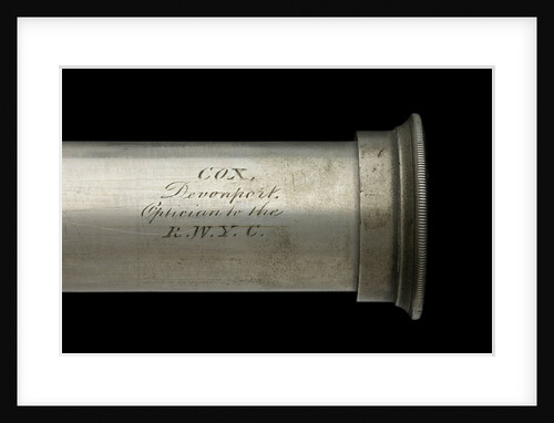 Officer of the Watch telescope- draw tube inscription by William Cox