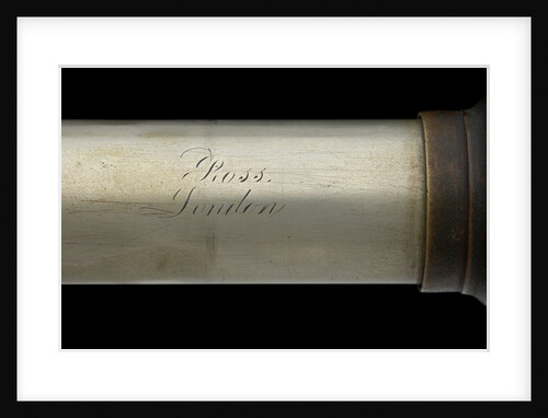 Officer of the Watch telescope- draw tube inscription by Andrew Ross