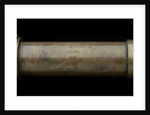Gun-sighting telescope- barrel inscription by W. Ottway & Co. Ltd.