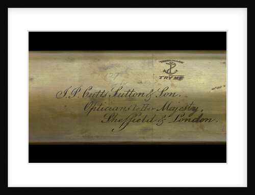 Lookout telescope - inscription by Cutts