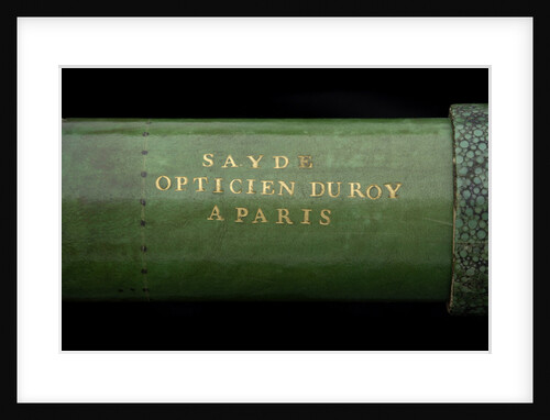 Portable telescope - inscription by Sayde