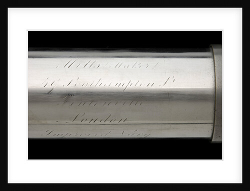 Naval telescope - inscription by Mills