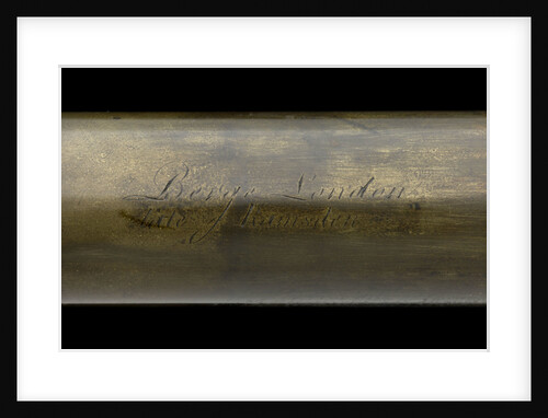 Naval telescope - inscription by Matthew Berge