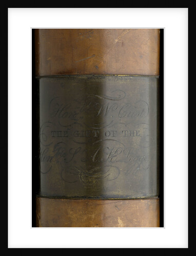 Naval telescope - inscription by Matthew Berge