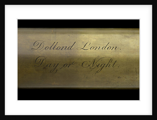 Day or night telescope - inscription by Dollond