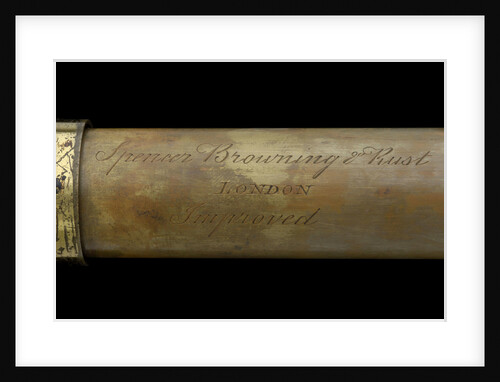 Naval telescope - inscription by Spencer Browning & Rust