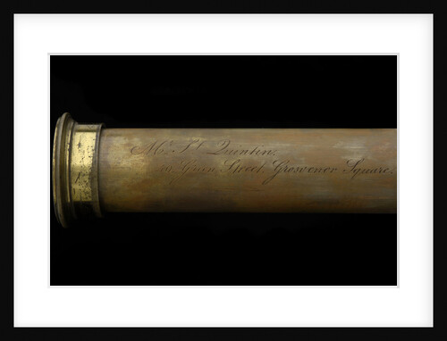 Naval telescope - inscription by Spencer Browning & Rust