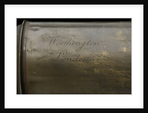 Night telescope - inscription by Nathaniel Worthington