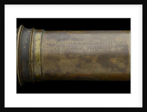 Gregory Wright's Improved Telescope - inscription by Gregory & Wright