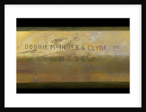 Naval telescope - inscription by Dobbie McInnes & Clyde Ltd.